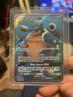 Pokemon TCG Blastoise GX Holo Ultra Rare SM189 Promo 2019 Foil Great Condition - Image 1