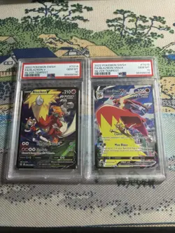 Pokemon Silver Tempest Blaziken V TG14 And Blaziken V Max TG15 PSA 10 GEM MINT! - Image 1