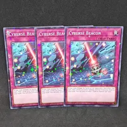 3x Cyberse Beacon SP18-EN044 1st Edition Starfoil Rare NM Near Mint Yu-Gi-Oh! - Image 1