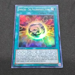 Sabatiel - The Philosophers Stone DRLG-EN015 1st Edition Super Rare NM Yu-Gi-Oh! - Image 3
