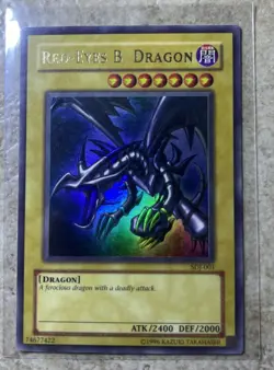 Yu-Gi-Oh! Red-Eyes Black Dragon SDJ-001 Unlimited Edition Holo Rare ( LP-NM ) - Image 1