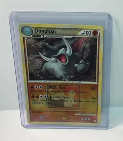 Donphan 40/123 Crosshatch Reverse Holo Pokemon League Promo Card - Image 1
