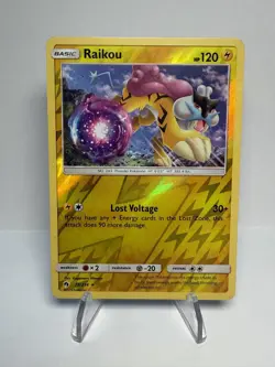 Raikou 79/214 Reverse Holo Pokemon Card Lost Thunder LP 2018 - Image 1