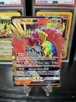 Pokemon TCG Ho-Oh GX Sun & Moon SM57 Black Star Promo Holo Card - Image 1