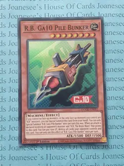 DOOD-EN092 R.B. Ga10 Pile Bunker Super Rare Yu-Gi-Oh Card 1st New - Image 1