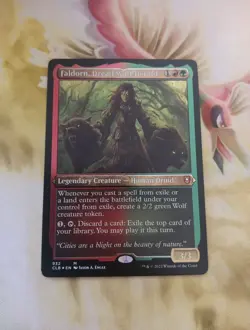 1x Faldorn, Dread Wolf Herald THICK CARD STOCK- Battle for Baldur's Gate - Image 1