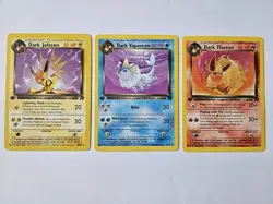 Dark Jolteon • Dark Vaporeon • Dark Flareon - 3-Card Pokemon TCG | Team Rocket - Image 1