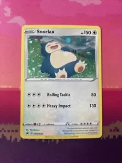 Pokemon Card Snorlax SWSH032 Black Star Promo Holo Near Mint - Image 1
