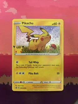 Pokemon Card Pikachu SWSH039 General Mills Holo Near Mint - Image 1