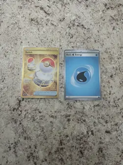 Pokemon TCG Switch Trainer Full Art Hyper Rare Gold Card 206/165 Year 2023 NM - Image 1