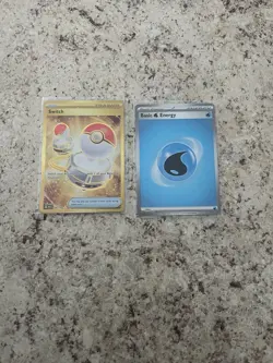 Pokemon TCG Switch Trainer Full Art Hyper Rare Gold Card 206/165 Year 2023 NM - Image 3