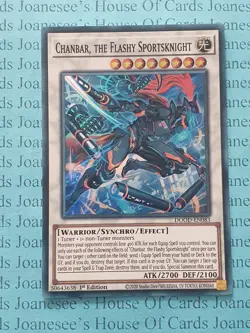 DOOD-EN083 Chanbar, the Flashy Sportsknight Super Rare Yu-Gi-Oh Card 1st New - Image 1