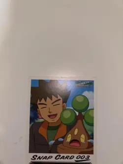 Brock & Bonsly Snap Card 003 Japanese Pokemon Anime Collectible Card - Image 3