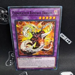 Chimeratech Rampage Dragon LEDD-ENB29 1st Edition LP+ Light Play Yu-Gi-Oh! Card - Image 1