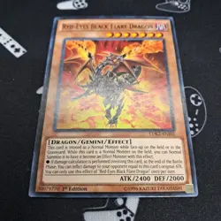 Red-Eyes Black Flare Dragon LDK2-ENJ02 1st Edition NM Near Mint Yu-Gi-Oh! Card - Image 3