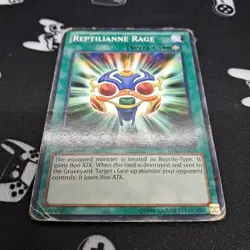 Reptilianne Rage BP02-EN156 Mosaic Rare 1st Edition HP Heavy Play Yu-Gi-Oh! Card - Image 3