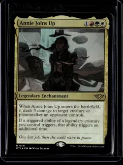 Annie Joins Up - 191 - Foil - OTJ - NM - MTG Magic the Gathering - Image 1