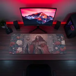 Noble Vampire Gothic Dark Lord Chalice Horror Magic Commander MTG Playmat - Image 5