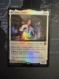 Peter Parker Amazing Spider-Man Marvel's Spider-Man Magic The Gathering MTG Foil - Image 1