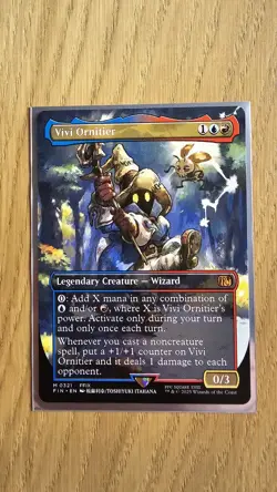 Vivi Ornitier Borderless, MTG Single, FIN 0321 Mythic Near Mint - Image 1