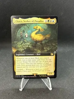 Choco, Seeker of Paradise [Prerelease] R 0215, NM Foil Promo, MTG Final Fantasy - Image 1