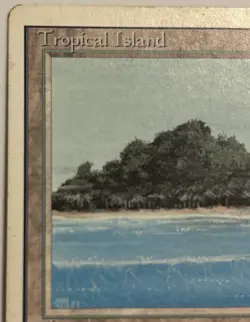 Tropical Island Revised MP Moderately Played MTG Magic the Gathering Dual Land - Image 2