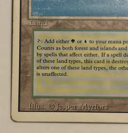 Tropical Island Revised MP Moderately Played MTG Magic the Gathering Dual Land - Image 5