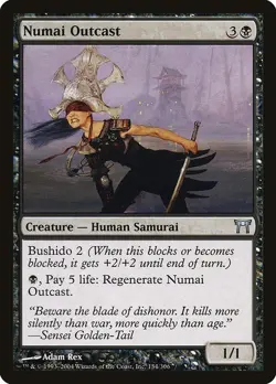 Numai Outcast 2x FOIL CHK MTG Champions of Kamigawa Uncommon NM black - Image 1