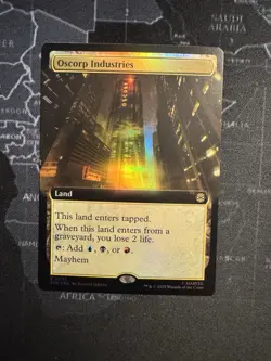 Oscorp Industries (Extended Art) FOIL - MTG Magic Spiderman - Crimped [D] - Image 1