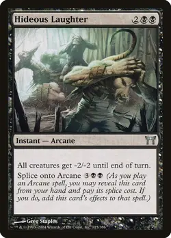 Hideous Laughter 2x FOIL CHK MTG Champions of Kamigawa Uncommon NM black - Image 1