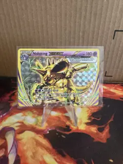 Nidoking BREAK 46/108 Evolutions Holo NM Rare Full Art Pokemon TCG English - Image 1