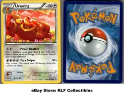 2013 Pokemon, Legendary Treasures, #RC16/RC25 Ursaring, Holo Common (b) - Image 1