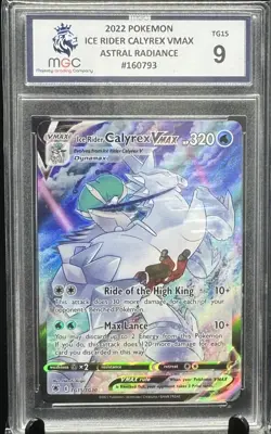 Ice Rider Calyrex Vmax TG15/TG30 Pokemon Astral Radiance English MGC 9 not PSA - Image 1