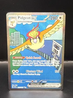 Pokemon TCG Pidgeot ex 225/197 Special Illustration Rare Obsidian Flames NM/M - Image 2