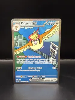 Pokemon TCG Pidgeot ex 225/197 Special Illustration Rare Obsidian Flames NM/M - Image 3