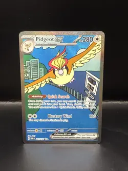 Pokemon TCG Pidgeot ex 225/197 Special Illustration Rare Obsidian Flames NM/M - Image 4