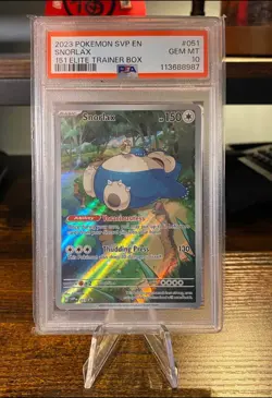 Pokemon 2023 SVP EN-SV Black Star Promo Snorlax #51 PSA 10 Gem Mint - Image 1