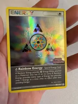 2006 Pokemon Delta Rainbow Energy Reverse Holo EX Holon Phantoms 98/110 Nintendo - Image 2