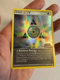2006 Pokemon Delta Rainbow Energy Reverse Holo EX Holon Phantoms 98/110 Nintendo - Image 4