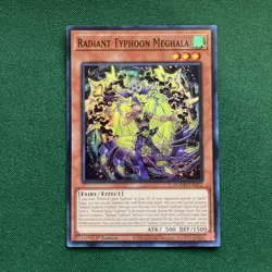 YuGiOh! - Radiant Typhoon Meghala DOOD-EN012 Super Rare 1st Edition Near Mint - Image 1