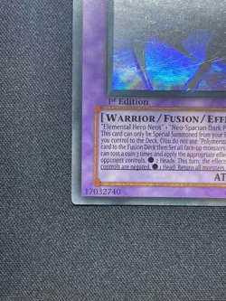 E Hero Chaos Neos GLAS-EN036 1st Edition Ghost Rare Holo YuGiOh Card English - Image 5