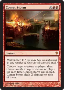 Comet Storm -Foil Light Play MTG Worldwake - Image 1