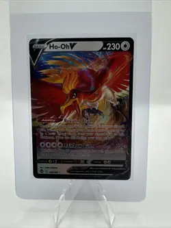 Ho-Oh V 140/195 Silver Tempest Ultra Rare Holo Pokemon TCG Card NM - Image 1