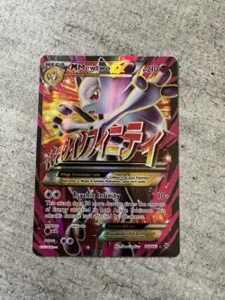 Pokemon Card TCG Mega M Mewtwo EX BREAKthrough Full Art Holo 160/162 - NM - Image 1