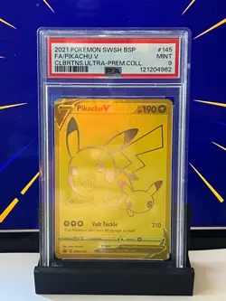 Pikachu V SWSH145 SWSH: Sword & Shield Promo Cards Holo PSA 9 - Image 1
