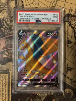 Charizard V SWSH050 SWSH: Sword & Shield Promo Cards Holo - PSA Mint 9 - Image 1