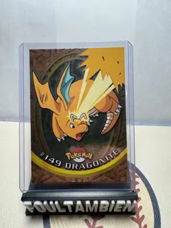 Topps Series 3 Pokemon TV Animation Card #149 Dragonite Smooth Silver Foil LP - Image 1