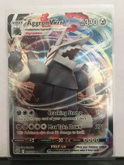 Aggron Vmax 097/172 Near Mint Condition Card Pokemon TCG! Read Description! - Image 1