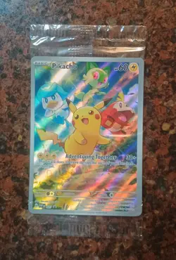 Pikachu 027 Sv: Scarlet & Violet Promo Cards Sealed Nm-M Pokemon Tcg - Image 1