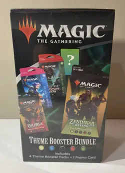 Magic The Gathering:MTG THEME BOOSTER BOX{4-Theme Booster Pcks+1-Promo Card}2022 - Image 1